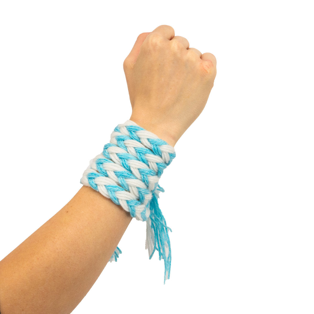 The GAA Store Supporters Wool Plait - Sky Blue/White