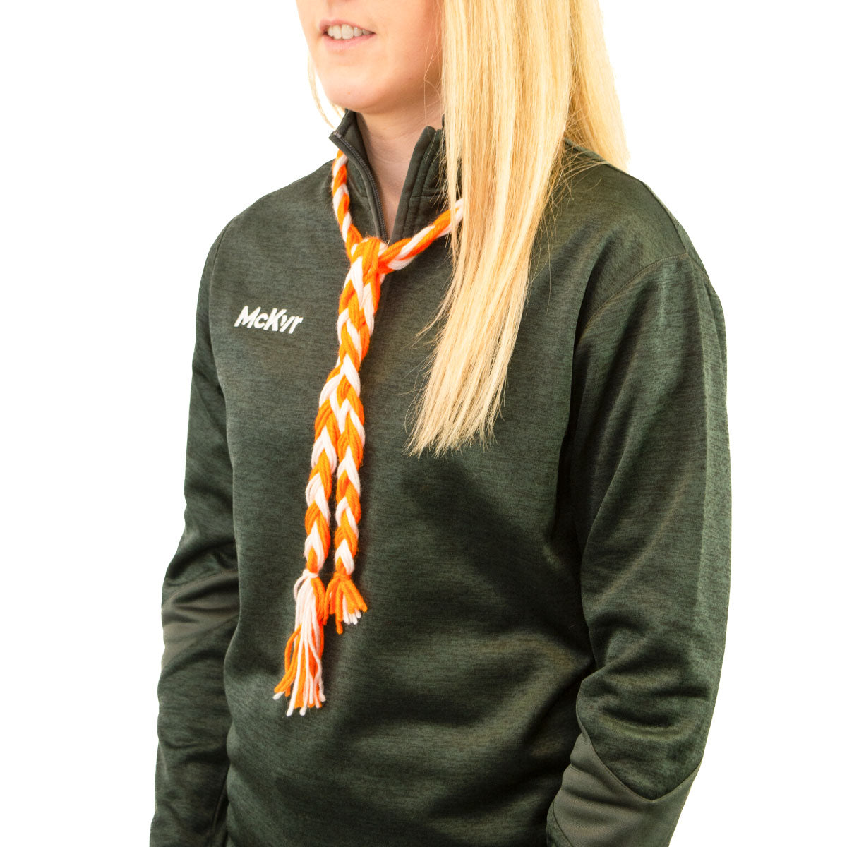 Mc Keever Sports Supporters Wool Plait - Orange/White