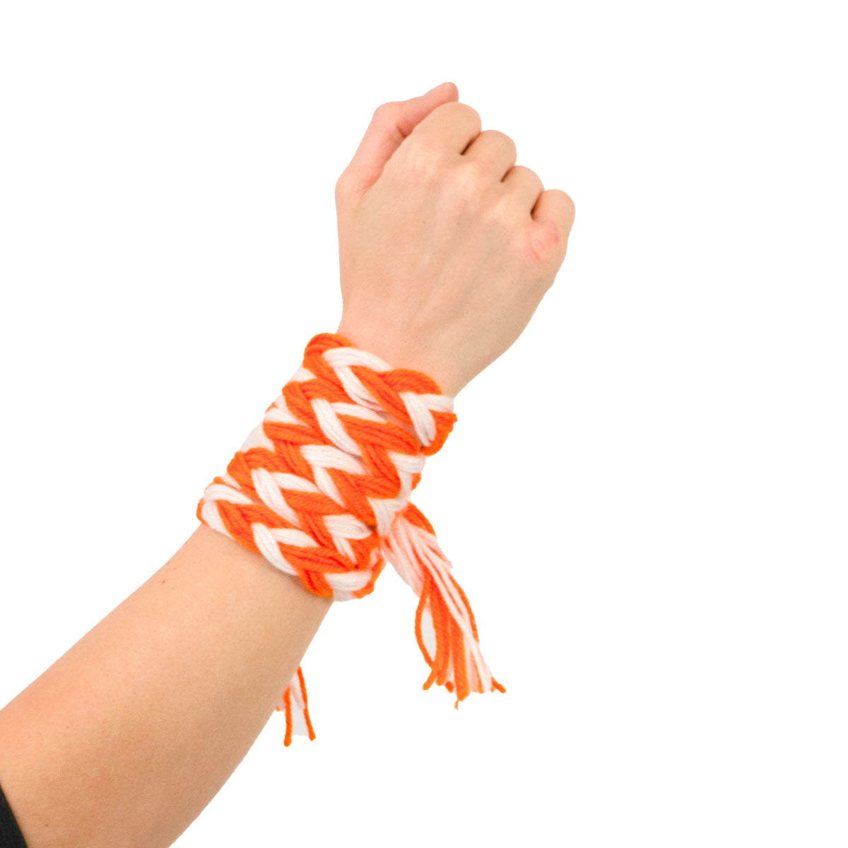 Mc Keever Sports Supporters Wool Plait - Orange/White