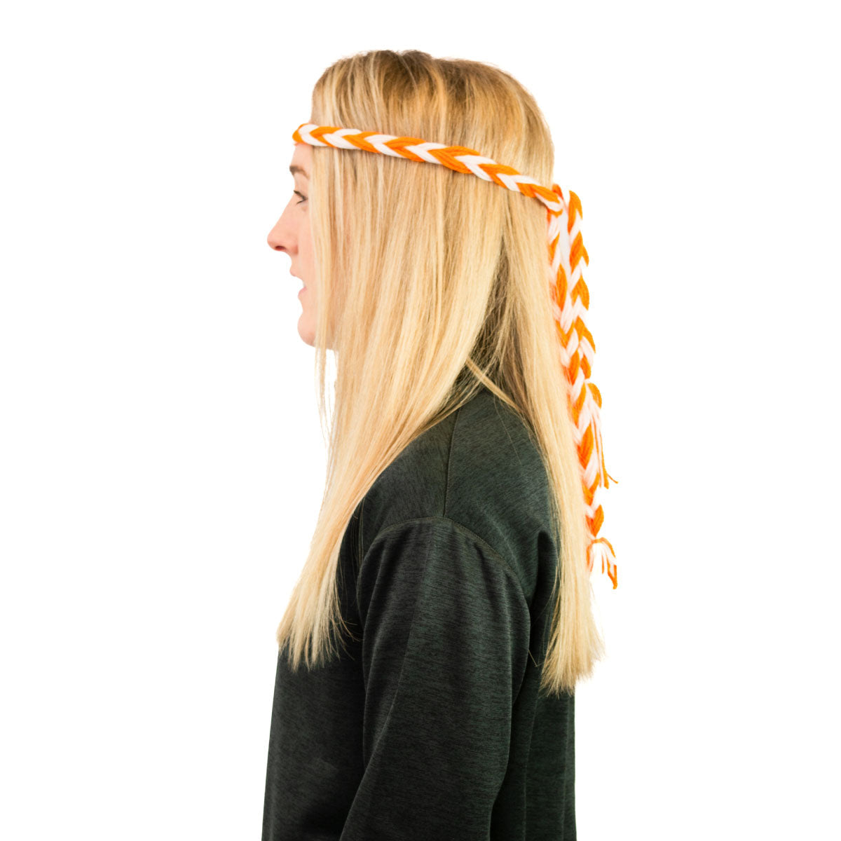 Mc Keever Sports Supporters Wool Plait - Orange/White
