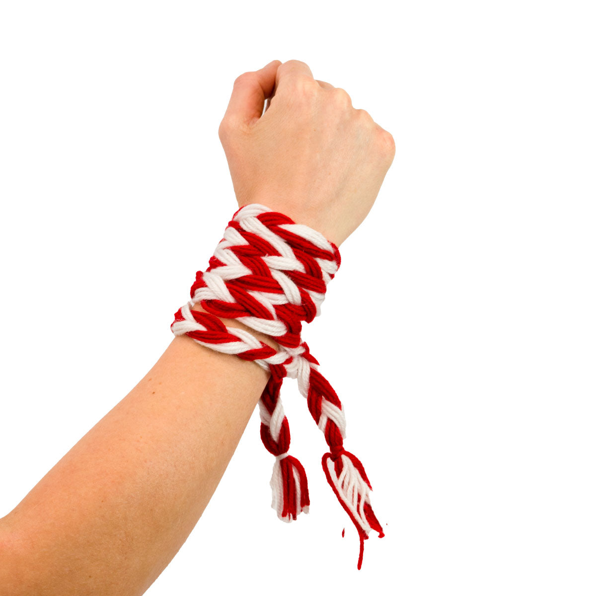 Mc Keever Sports Supporters Wool Plait - Red/White