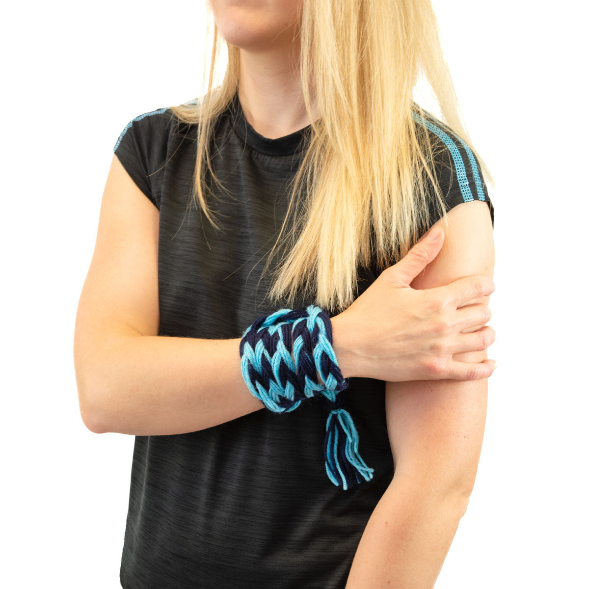 The GAA Store Supporters Wool Plait - Sky Blue/Navy