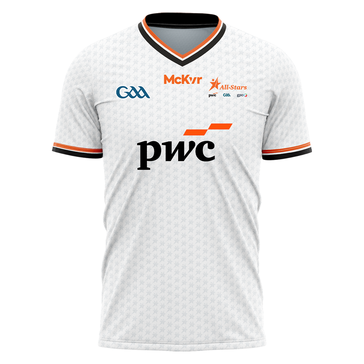 McKvr PwC All-Stars Hurling Jersey - Adult - White Player Fit