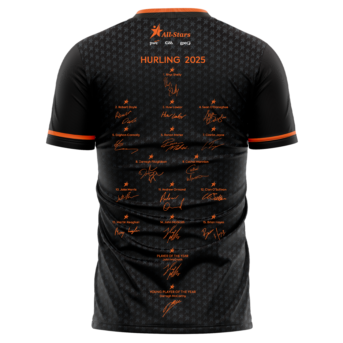McKvr PwC All-Stars Hurling Jersey - Adult - Black Player Fit
