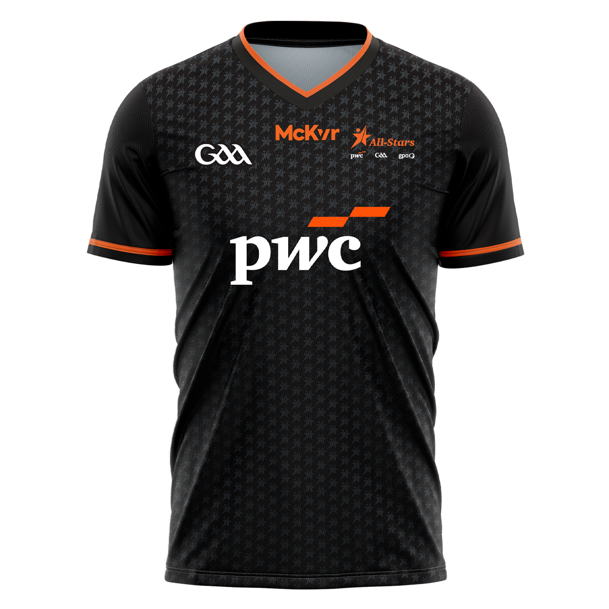 McKvr PwC All-Stars Hurling Jersey - Adult - Black Player Fit
