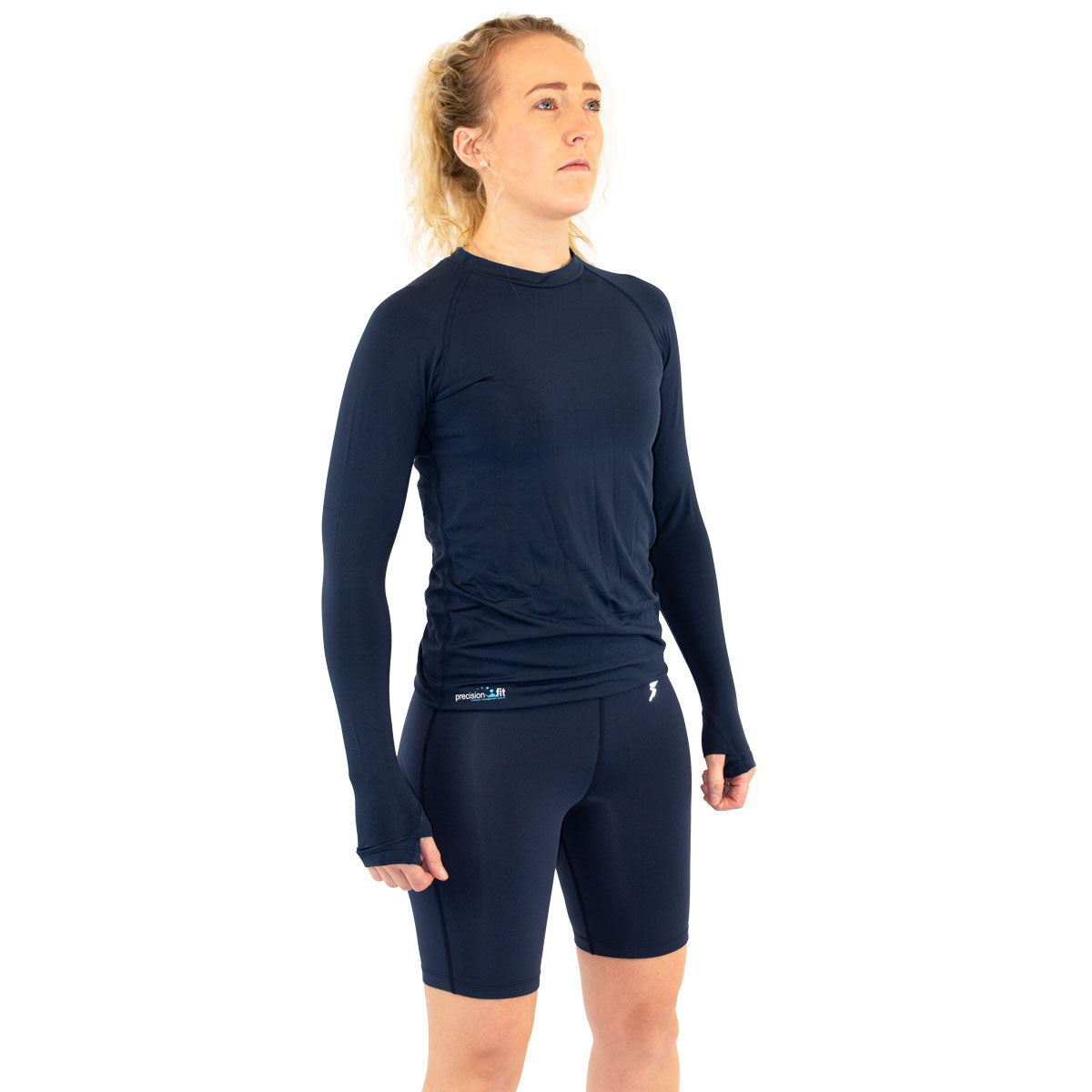 Precision Training Essential Baselayer Long Sleeve Shirt - Youth - Navy