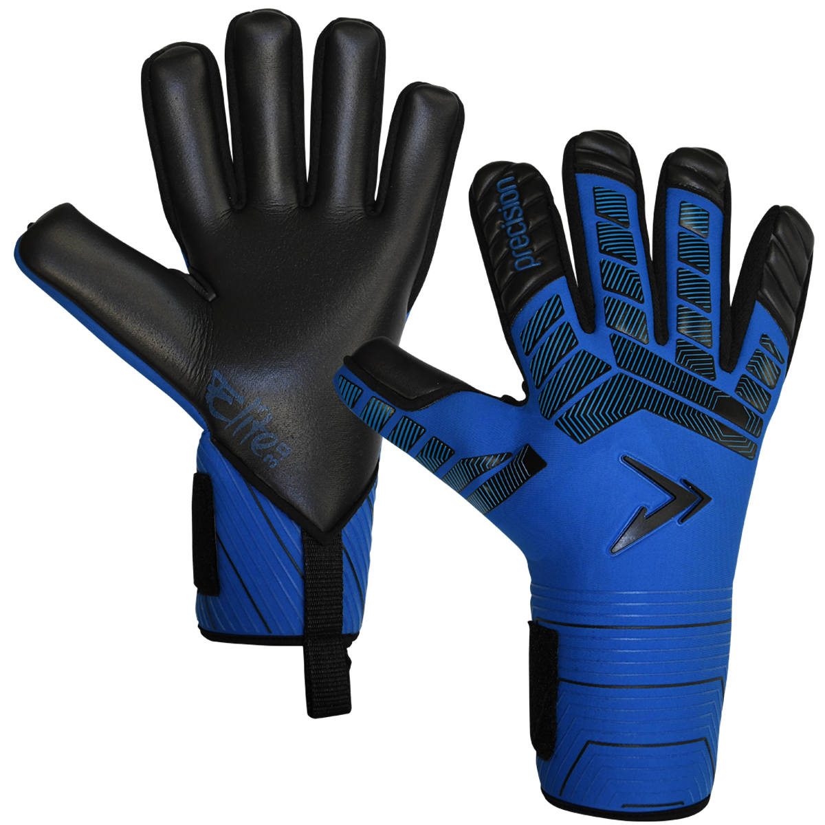 Precision Elite 3.0 Grip Goalkeeper Gloves - Adult - Blue/Black