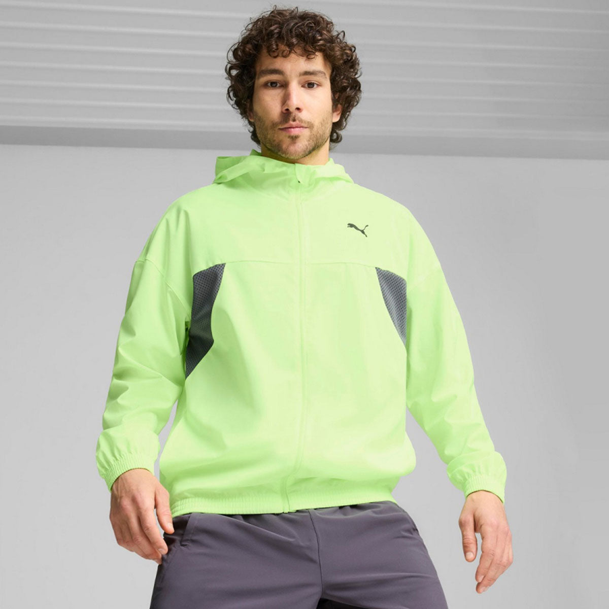 Puma Always On Woven Full Zip Jacket Mens Fizzy Apple McKeever Sports UK
