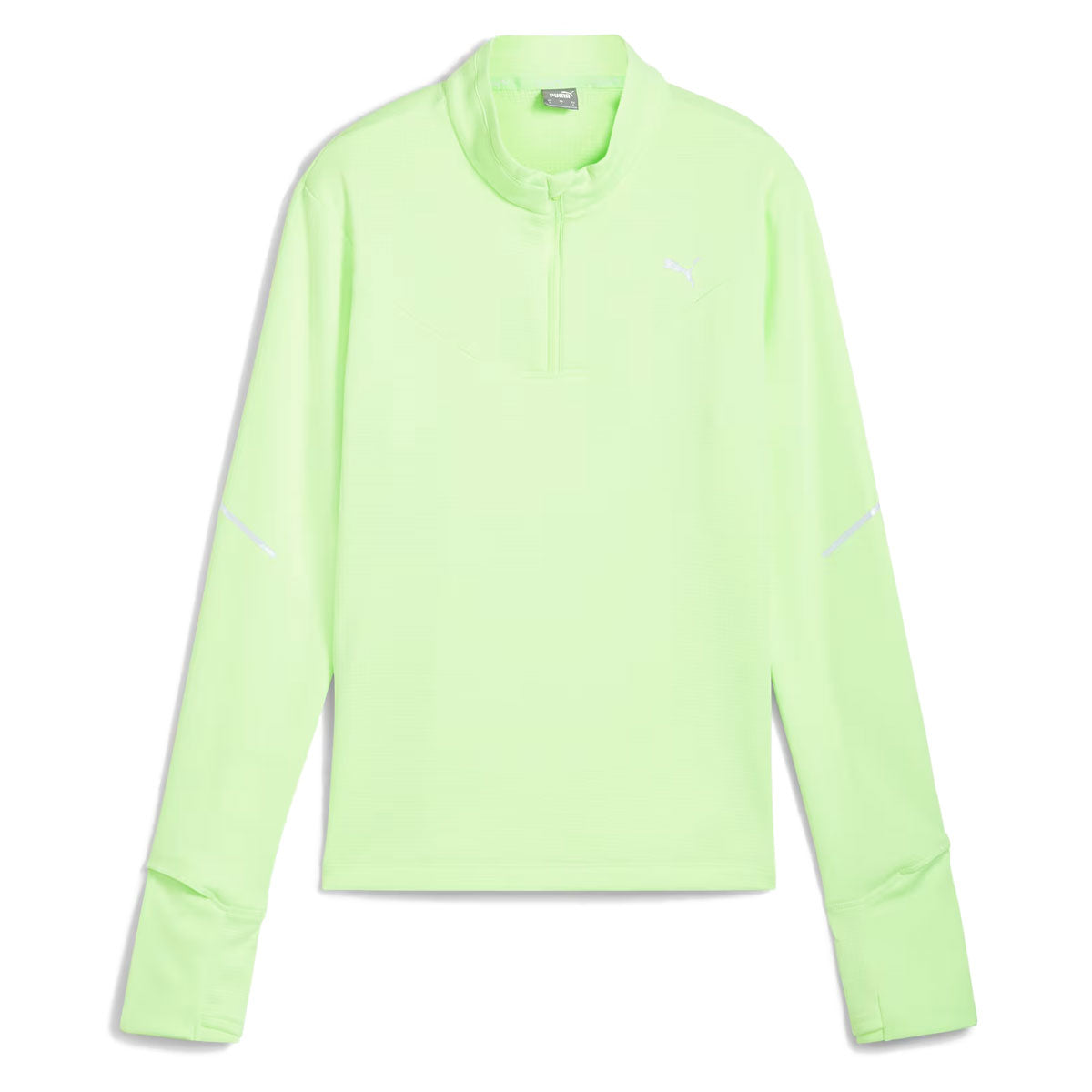 Puma Run Grid Fleece 1/2 Zip Top - Womens - Fizzy Apple