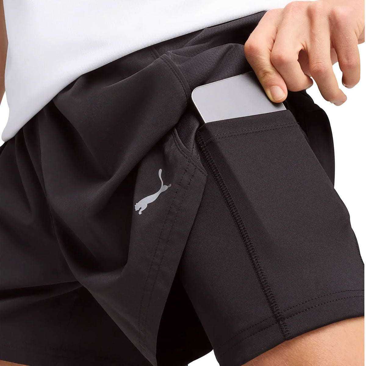 Puma Run Velocity 2-in-1 Shorts - Mens - Black