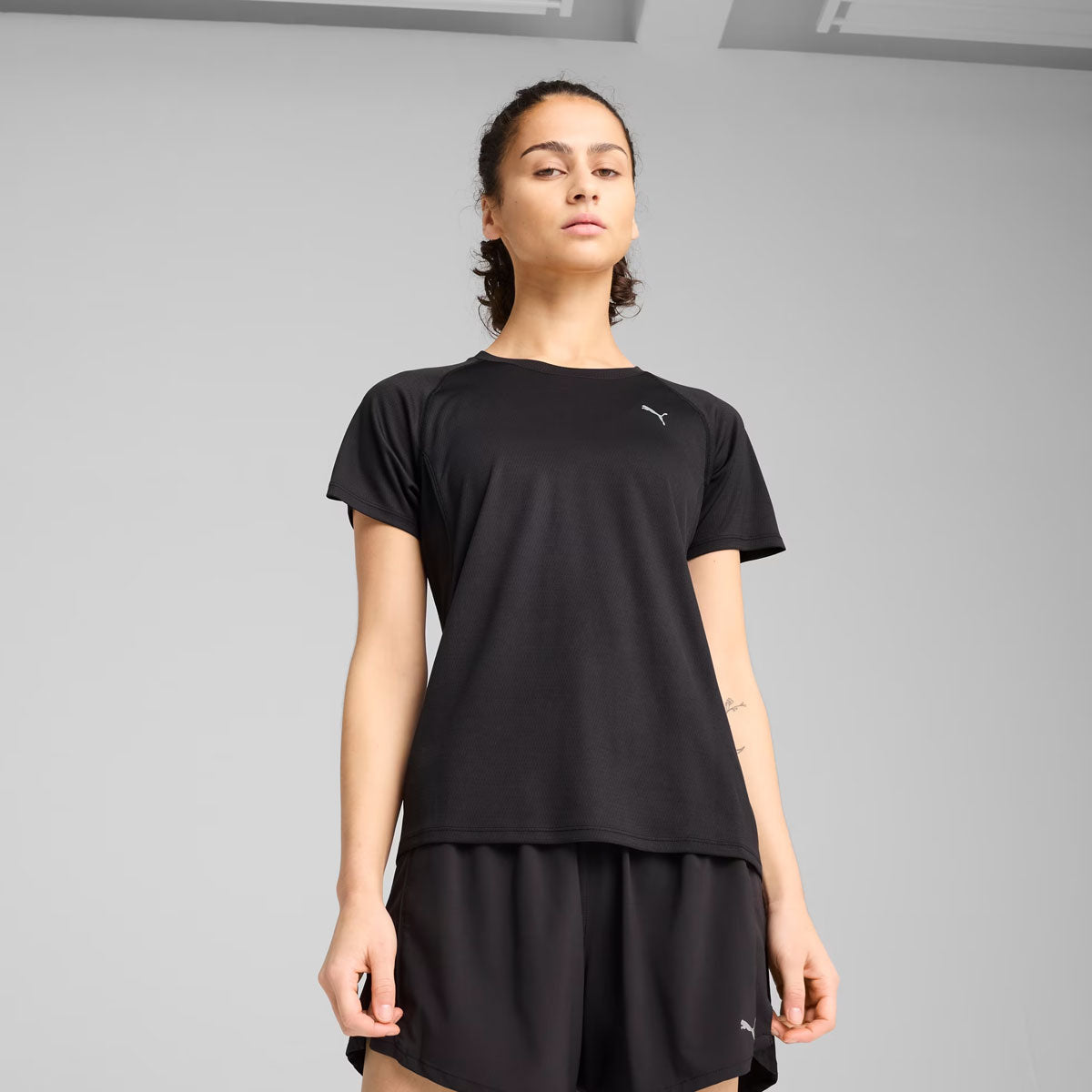 Puma Run Velocity Poly Tee - Womens - Black