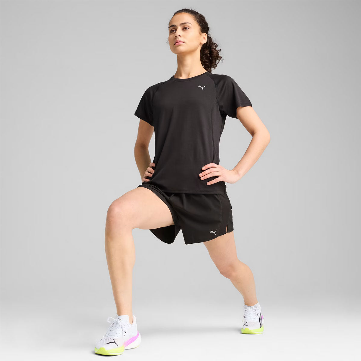 Puma Run Velocity Poly Tee - Womens - Black