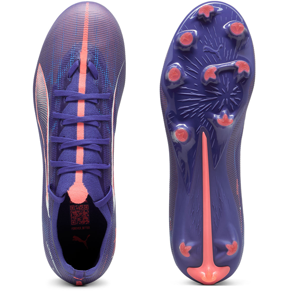 Puma Ultra 5 Match FG/AG Football Boots - Adult - Lapis Lazuli/White/Sunset Glow
