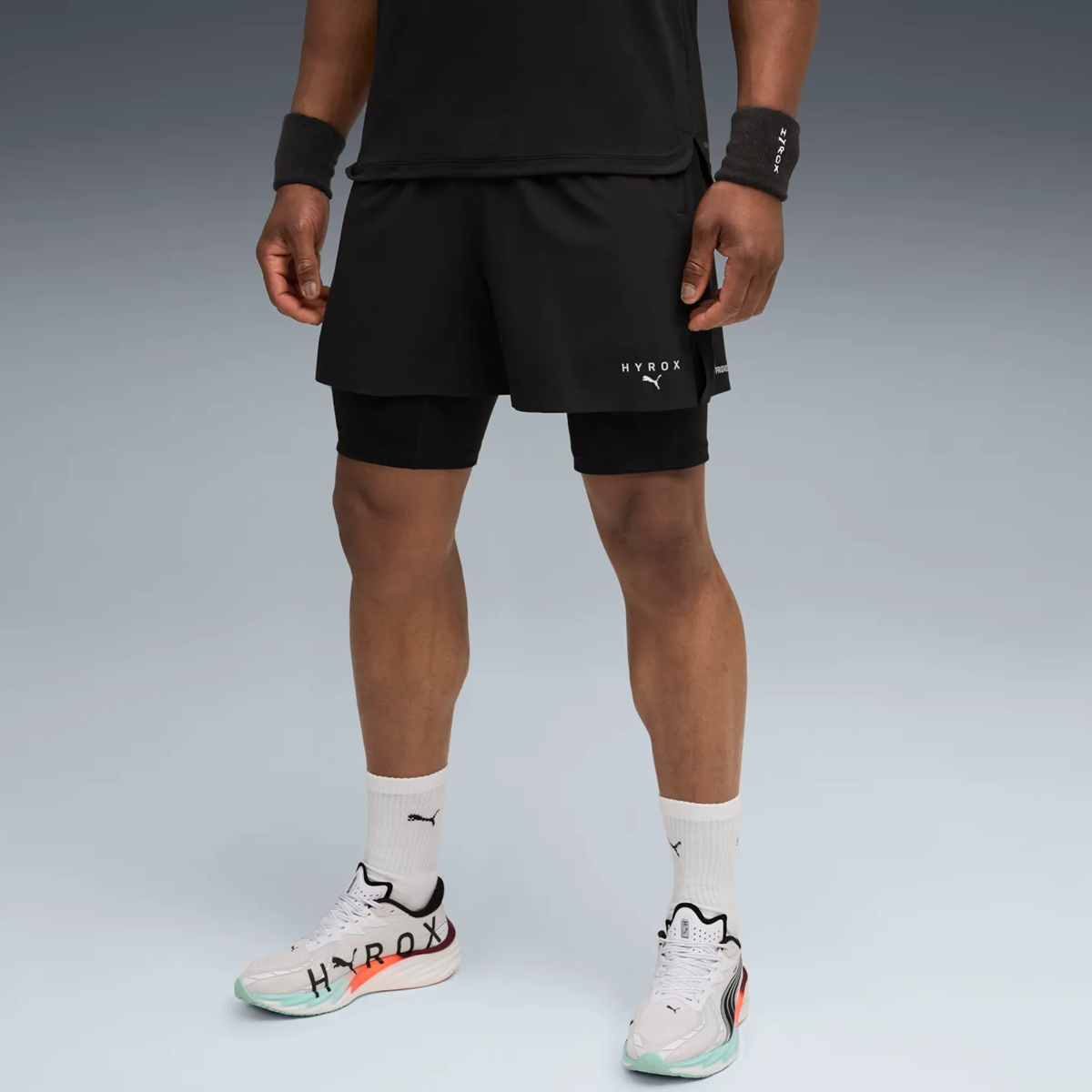 Puma x Hyrox 2 in 1 Training Shorts - Mens - Black