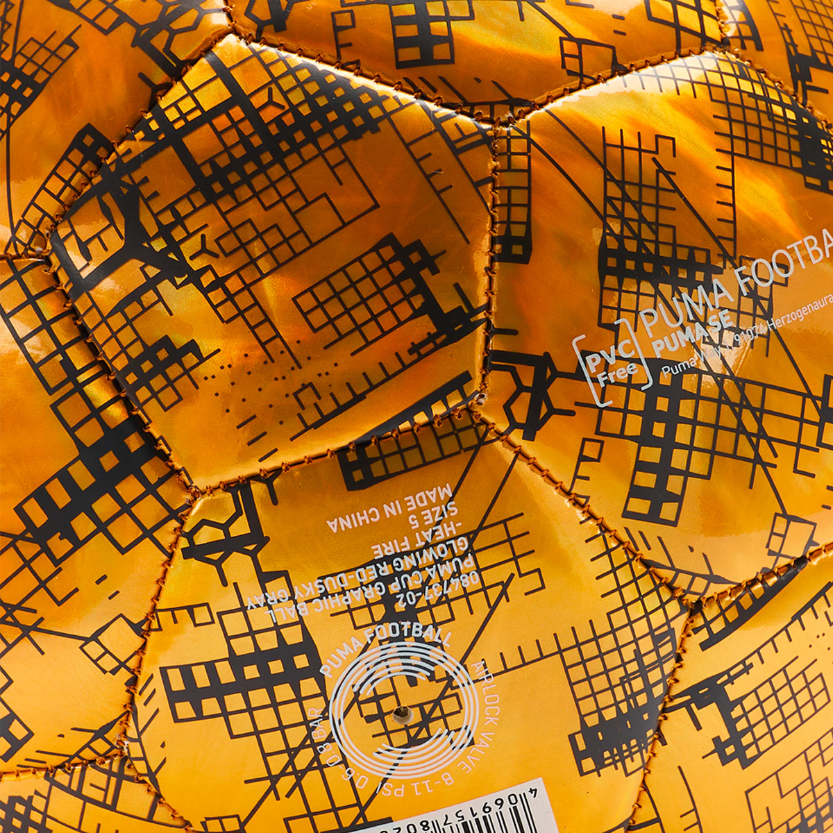 Puma Cup Graphic Football - Glowing Red/Dusky Grey/Heat Fire