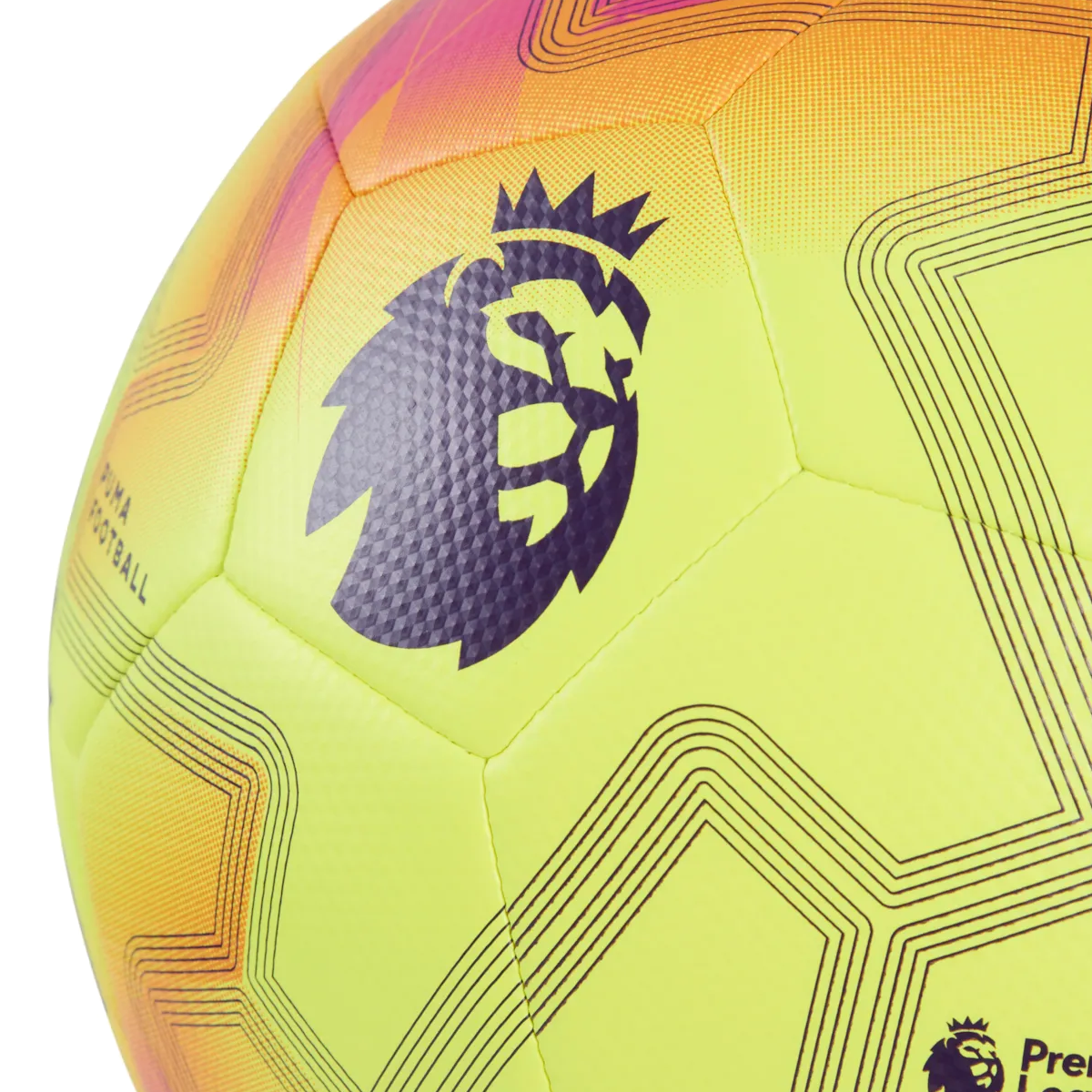 Puma Orbita Cup Premier League Lights Football - Size 5 - Fluo Yellow