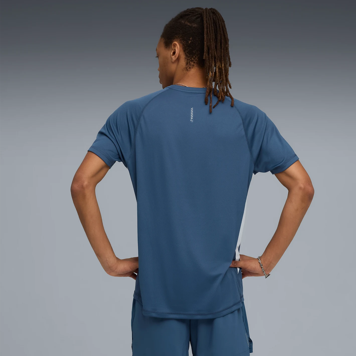 Puma Run Velocity Poly Tee - Mens - Dark Indigo