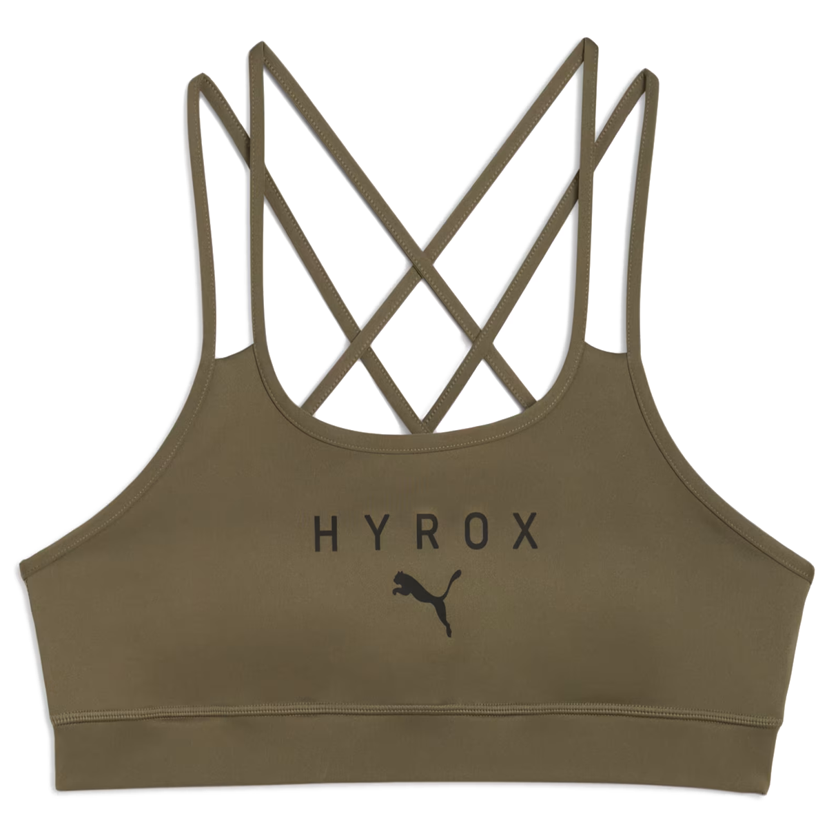 Puma Hyrox Move Strappy Sports Bra - Womens - Loden Green