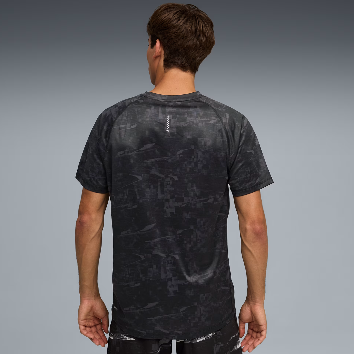 Puma Run Velocity AOP Tee - Mens - Puma Black