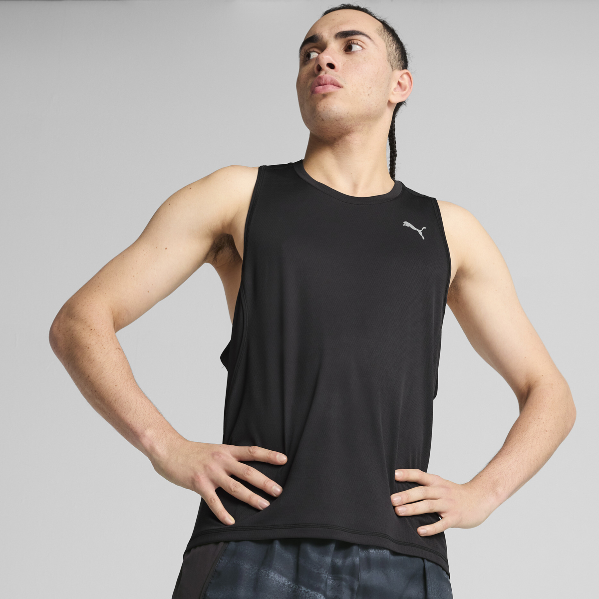Puma Run Velocity Poly Tank Top - Mens - Black