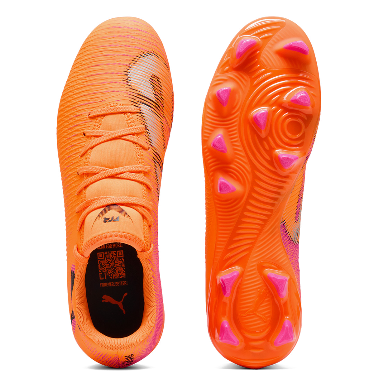 Puma Future 8 Play FG/AG Football Boots - Adult - Orange/Pink/Black