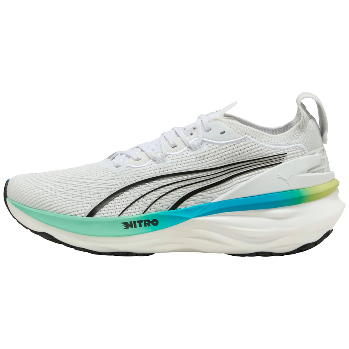 Puma Foreverrun Nitro 2 Running Shoes - Mens - White/Speed Blue
