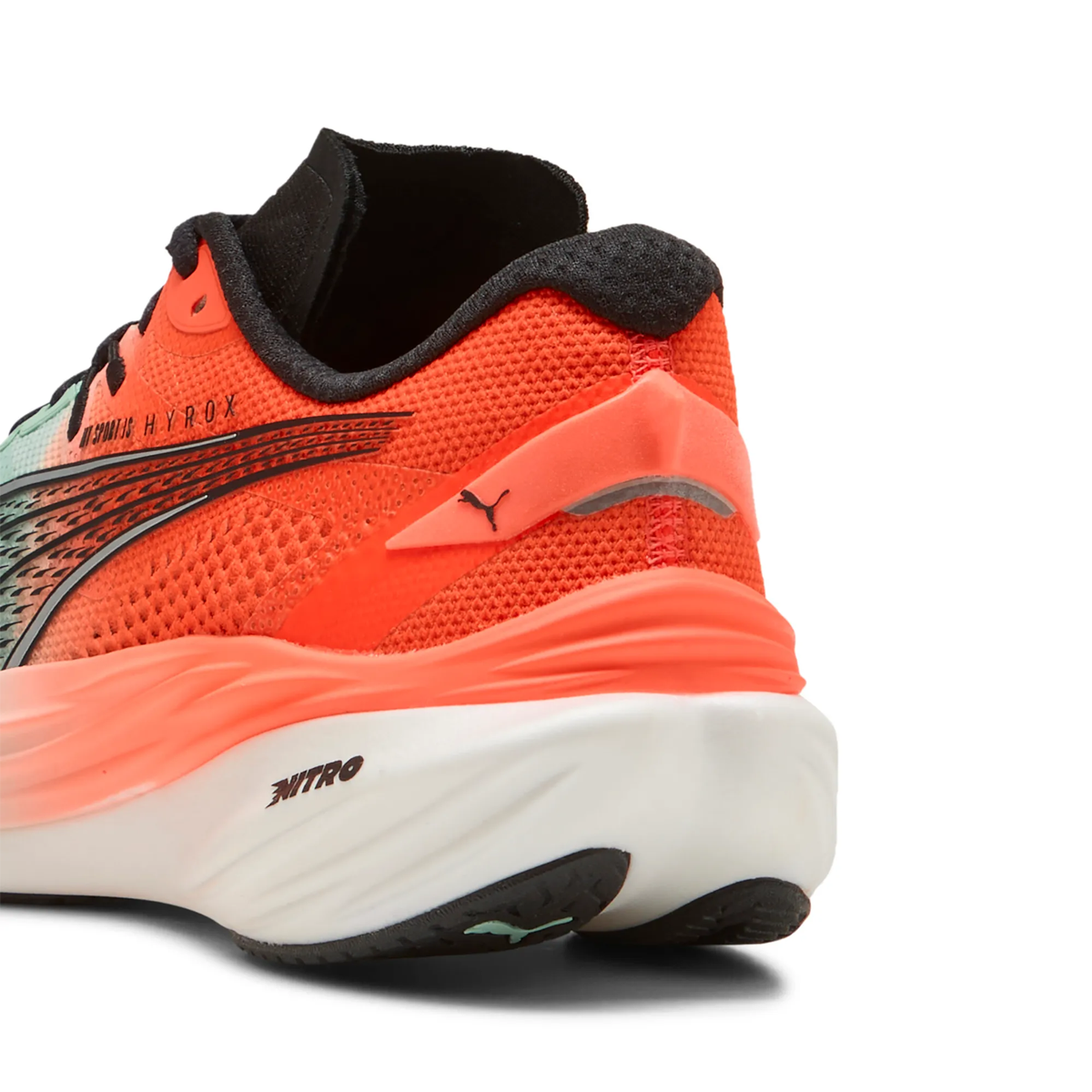 Puma x Hyrox Deviate Nitro 3 Running Shoes - Womens - Mint Melt/Glowing Red