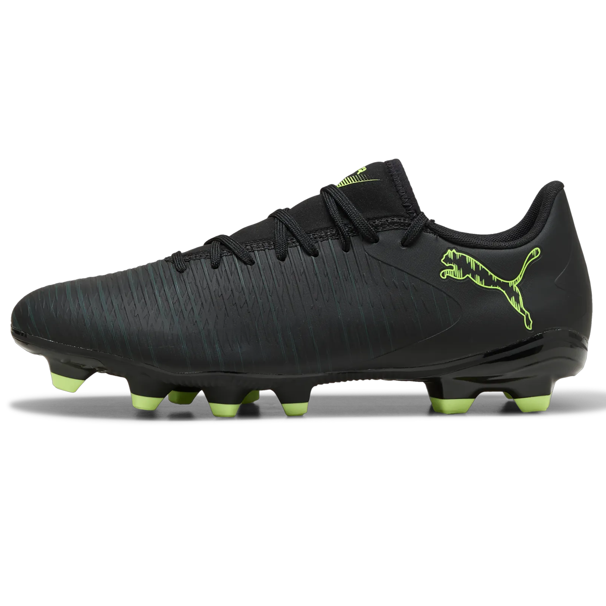 Puma Future 8 Play FG/AG Football Boots - Adult - Black/Fizzy Light/Green