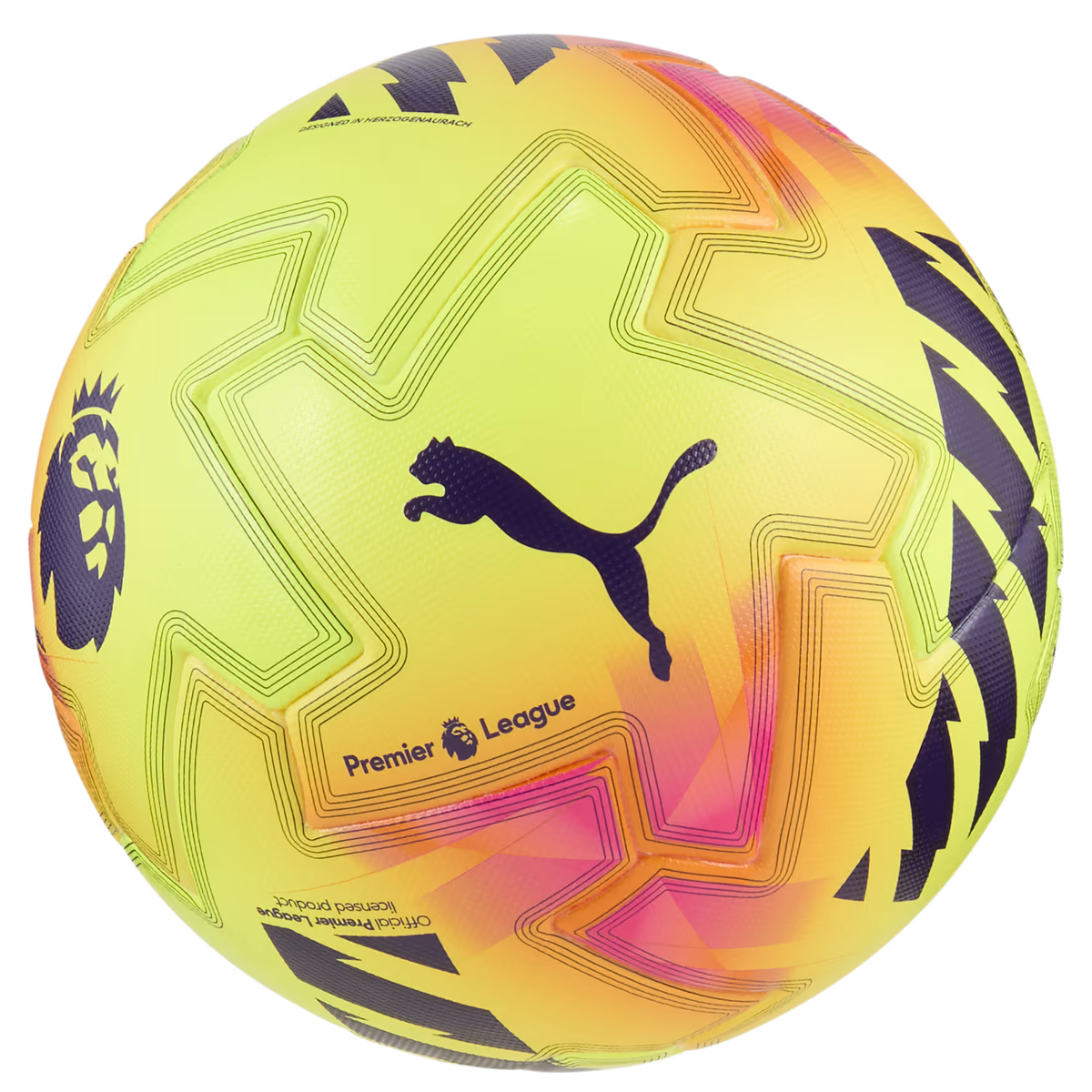 Puma Orbita Pro Premier League Lights Football (FIFA Quality Pro) - Size 5 - Fluo Yellow