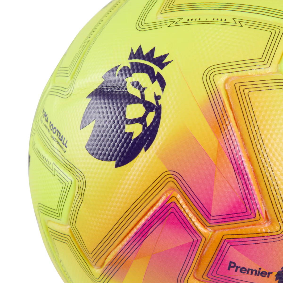 Puma Orbita Ultimate Premier League Brilliance Football - Size 5 - Fluo Yellow