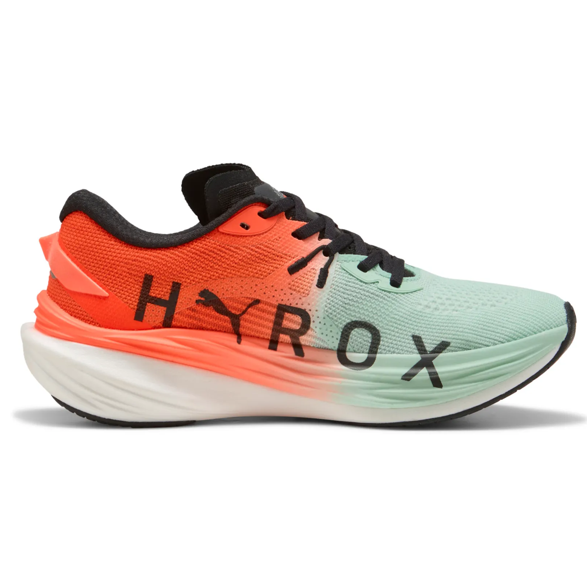 Puma x Hyrox Deviate Nitro 3 Running Shoes - Womens - Mint Melt/Glowing Red