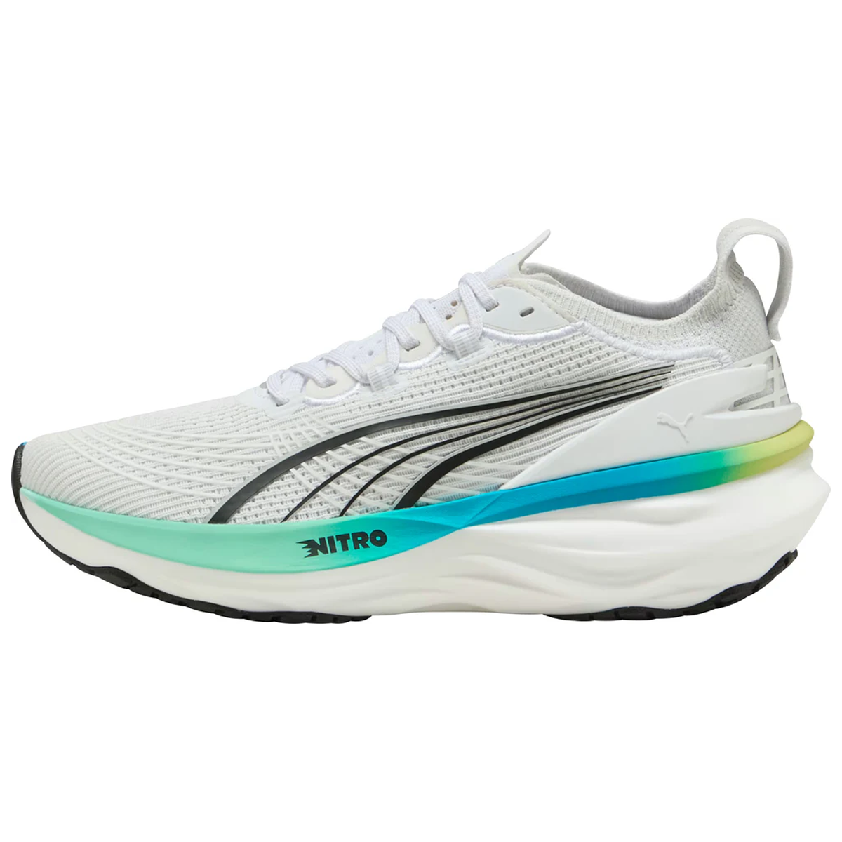 Puma Foreverrun Nitro 2 Running Shoes - Womens - White/Mint Melt