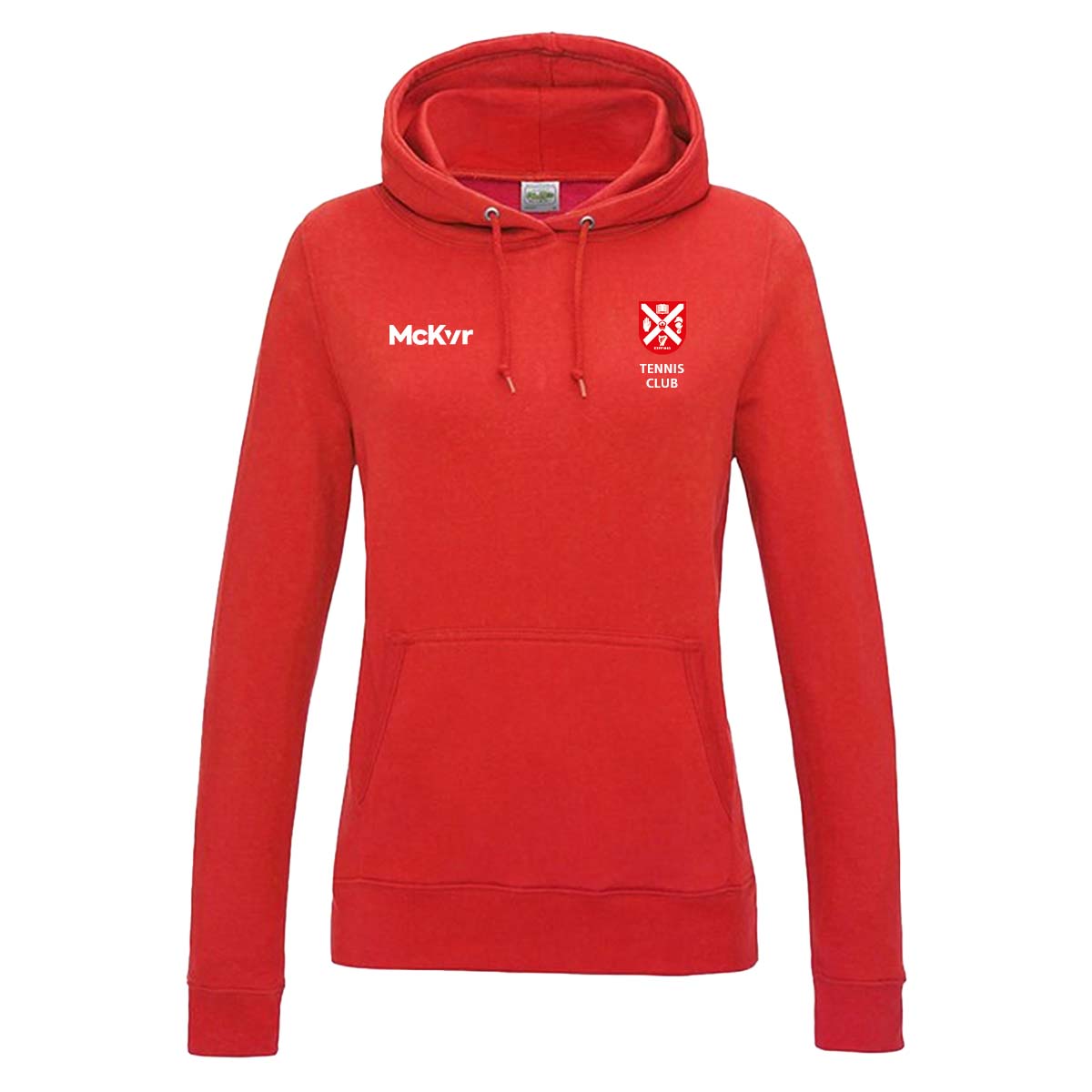 McKvr Queens Tennis College Hoodie - Womens - Fire Red