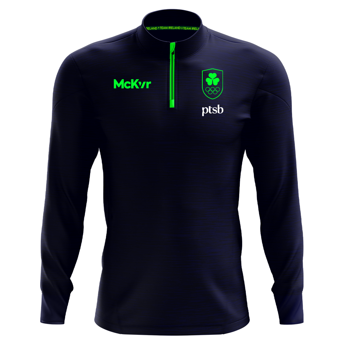 Mc Keever Team Ireland 1/2 Zip Top - Adult - Navy