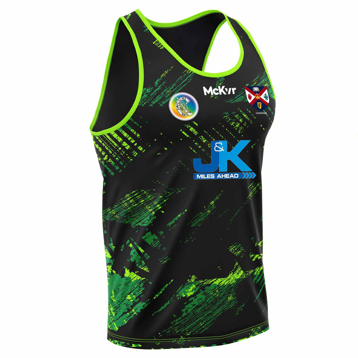 Mc Keever Queens Camogie Training Vest - Womens - Black/Green