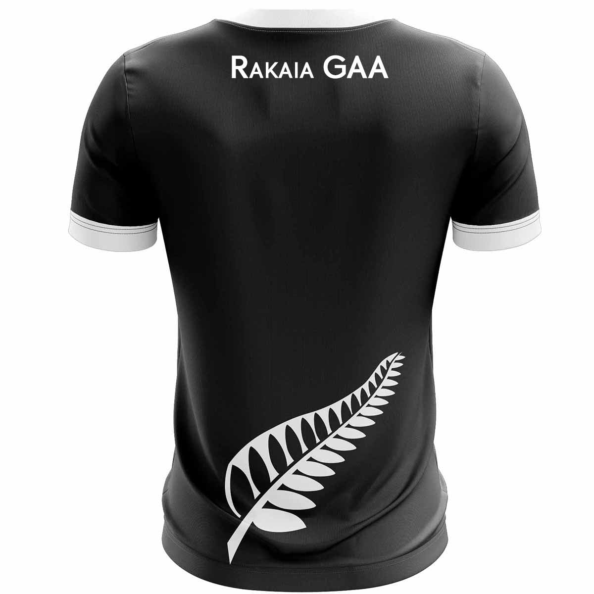 McKvr Rakaia GAA Outfield Jersey - Adult - Black/White
