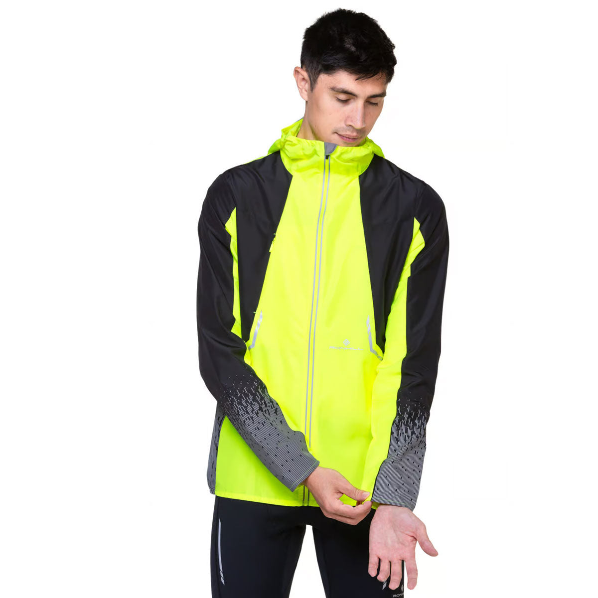 Ronhill Tech Reflect Running Jacket - Mens - Fluo Yellow/Black/Reflect