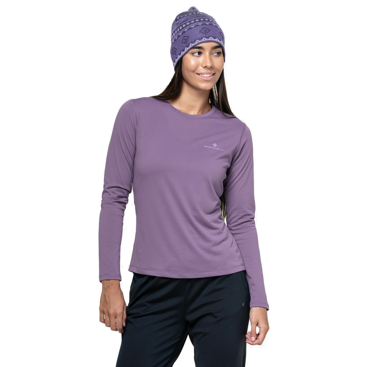 Ronhill Core Long Sleeve Tee - Womens - Dark Iris/Iris
