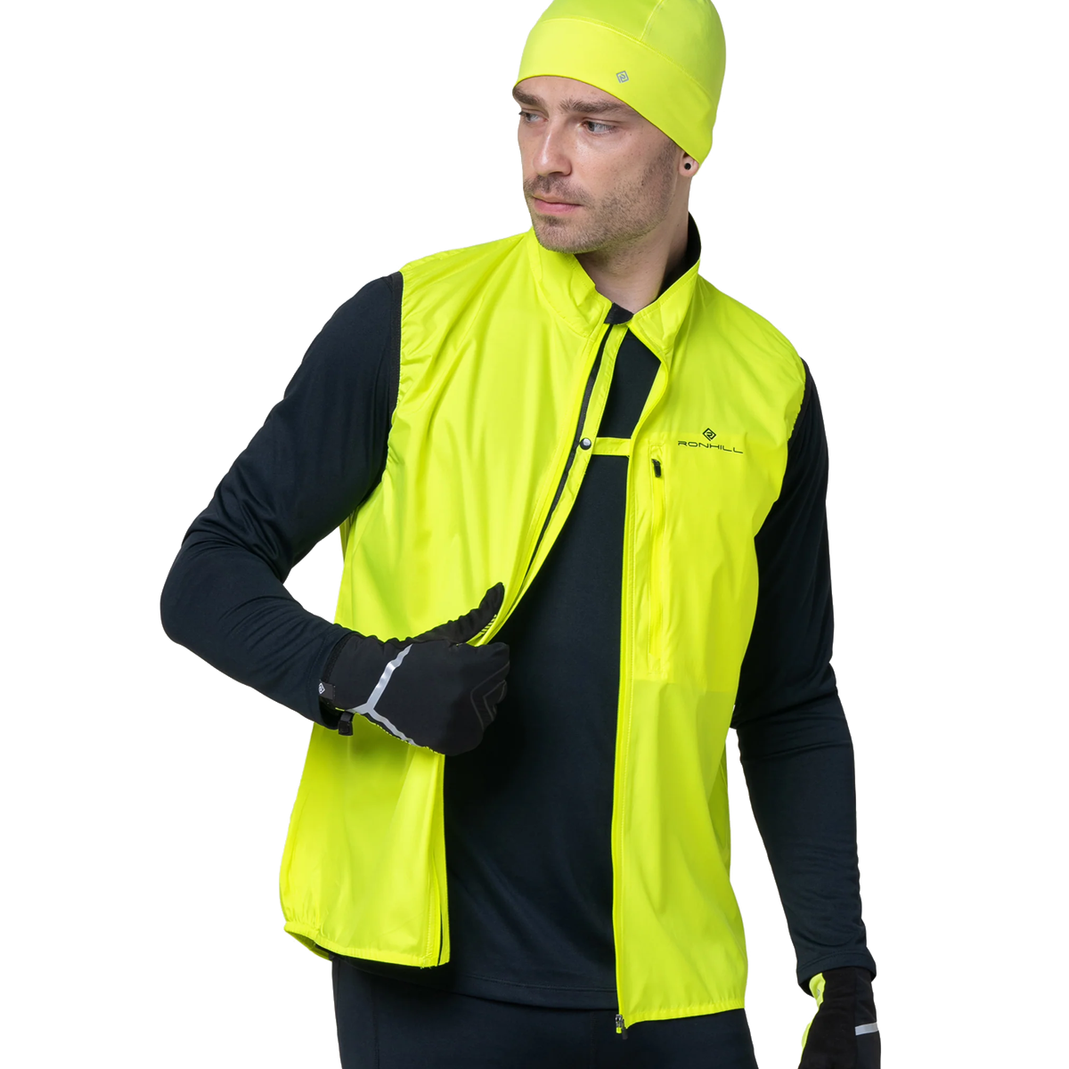 Ronhill Core Gilet - Mens - Fluo Yellow/Black