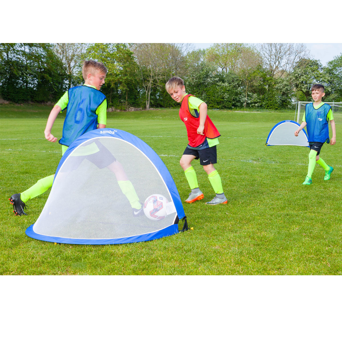 Samba Soccer Elite Pop Up Goal 4ft Round Blue