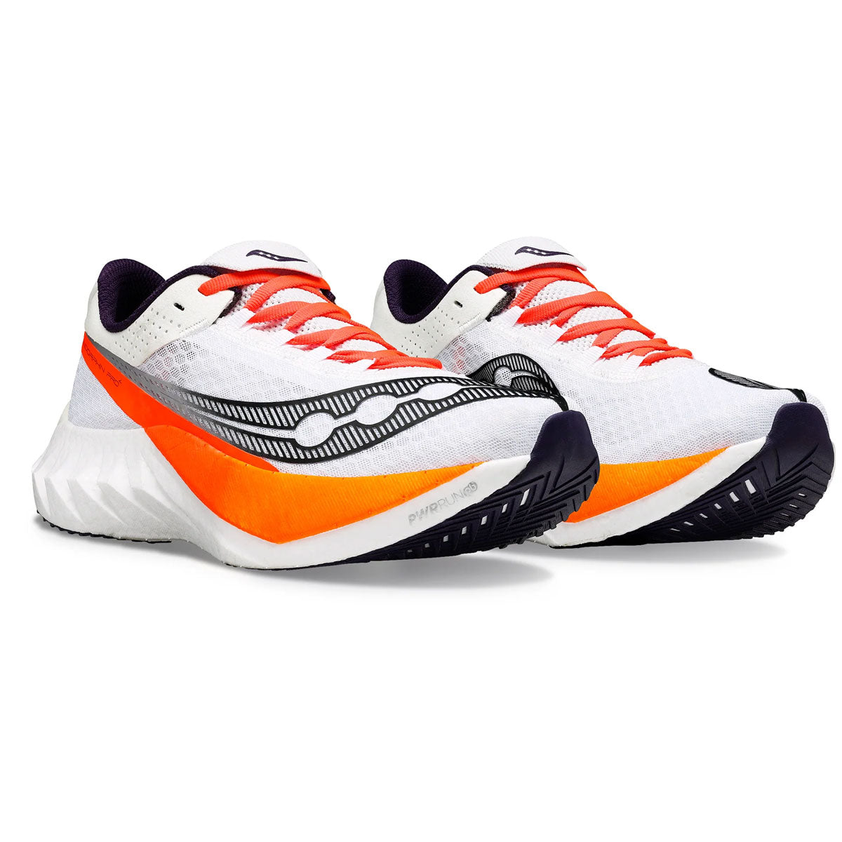Saucony Endorphin Pro 4 Running Shoes - Mens - White/Black/Orange
