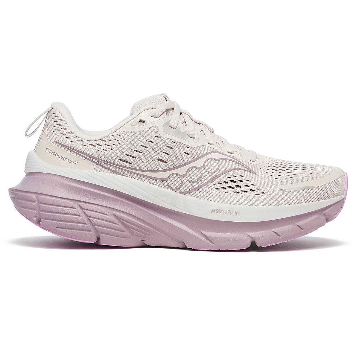 Saucony Guide 18 Running Shoes - Womens - Moon/Quail