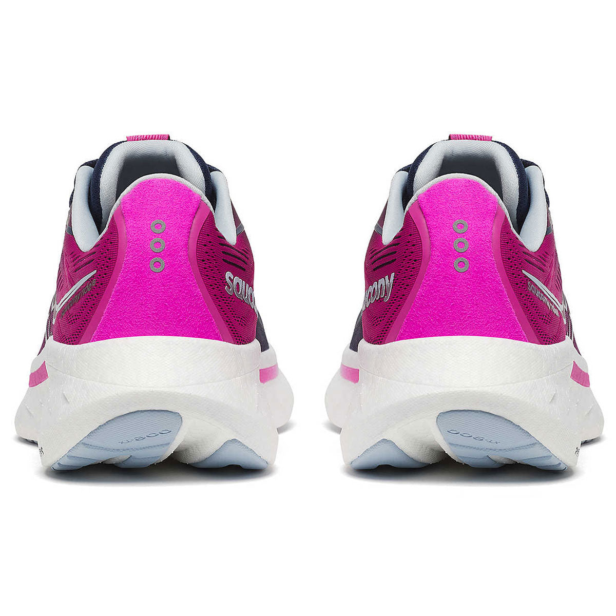 Saucony Ride 18 Running Shoes - Womens - Navy/Fuchsia