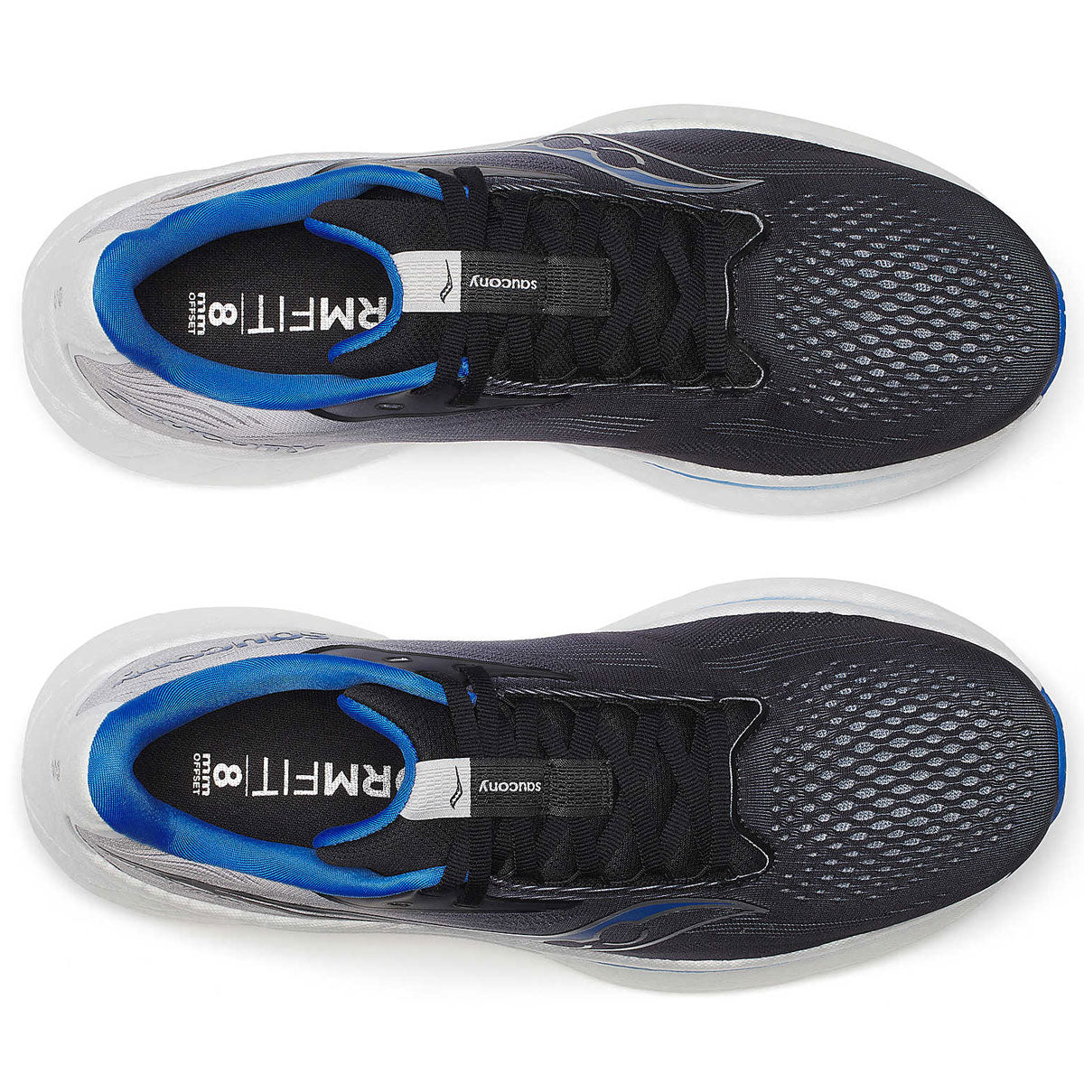 Saucony Ride 18 Running Shoes - Mens - Black/Skydiver