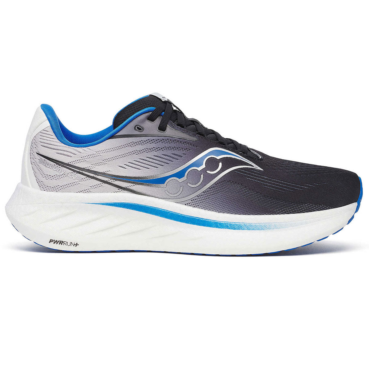Saucony Ride 18 Running Shoes - Mens - Black/Skydiver