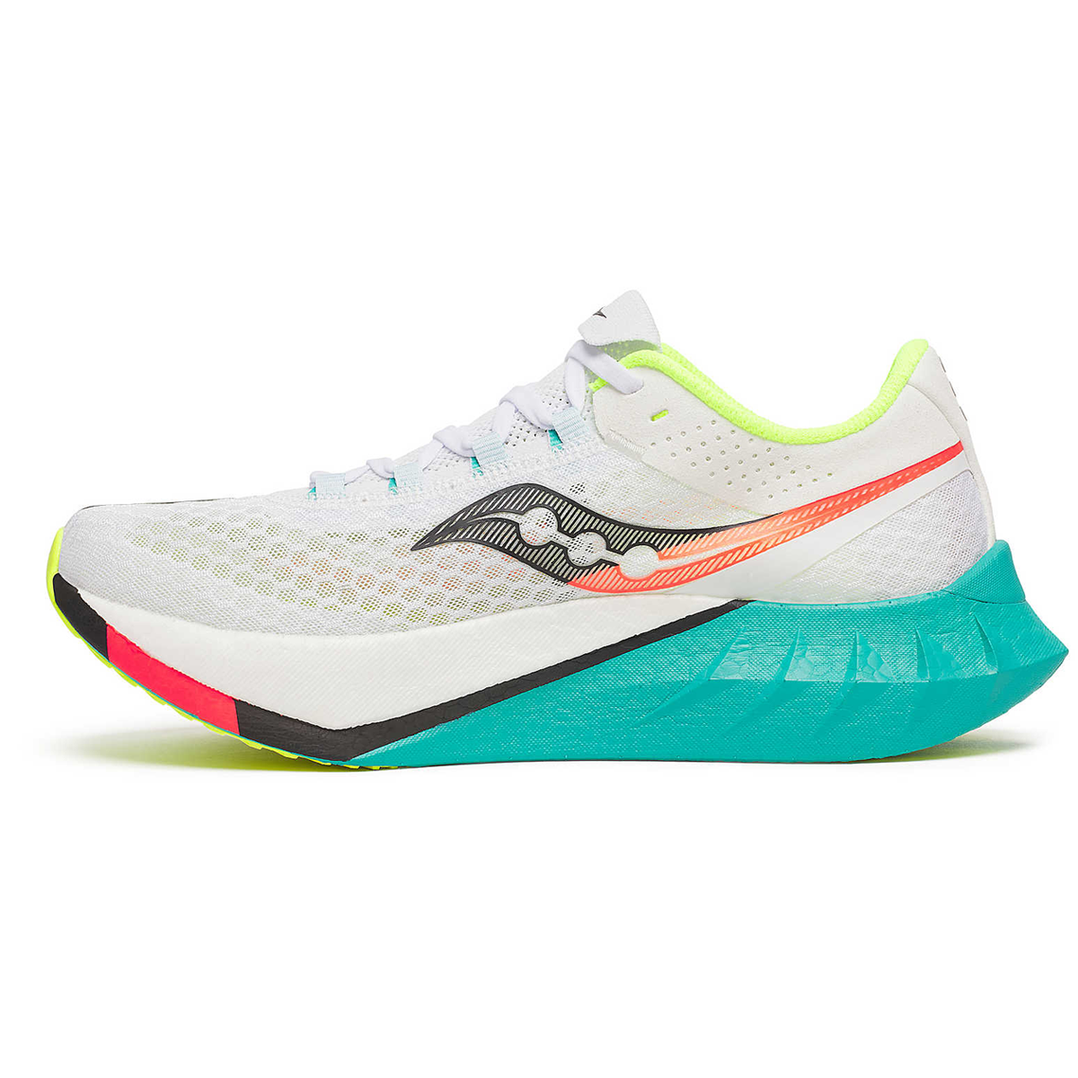 Saucony Endorphin Pro 4 Running Shoes - Mens - White/Mutant
