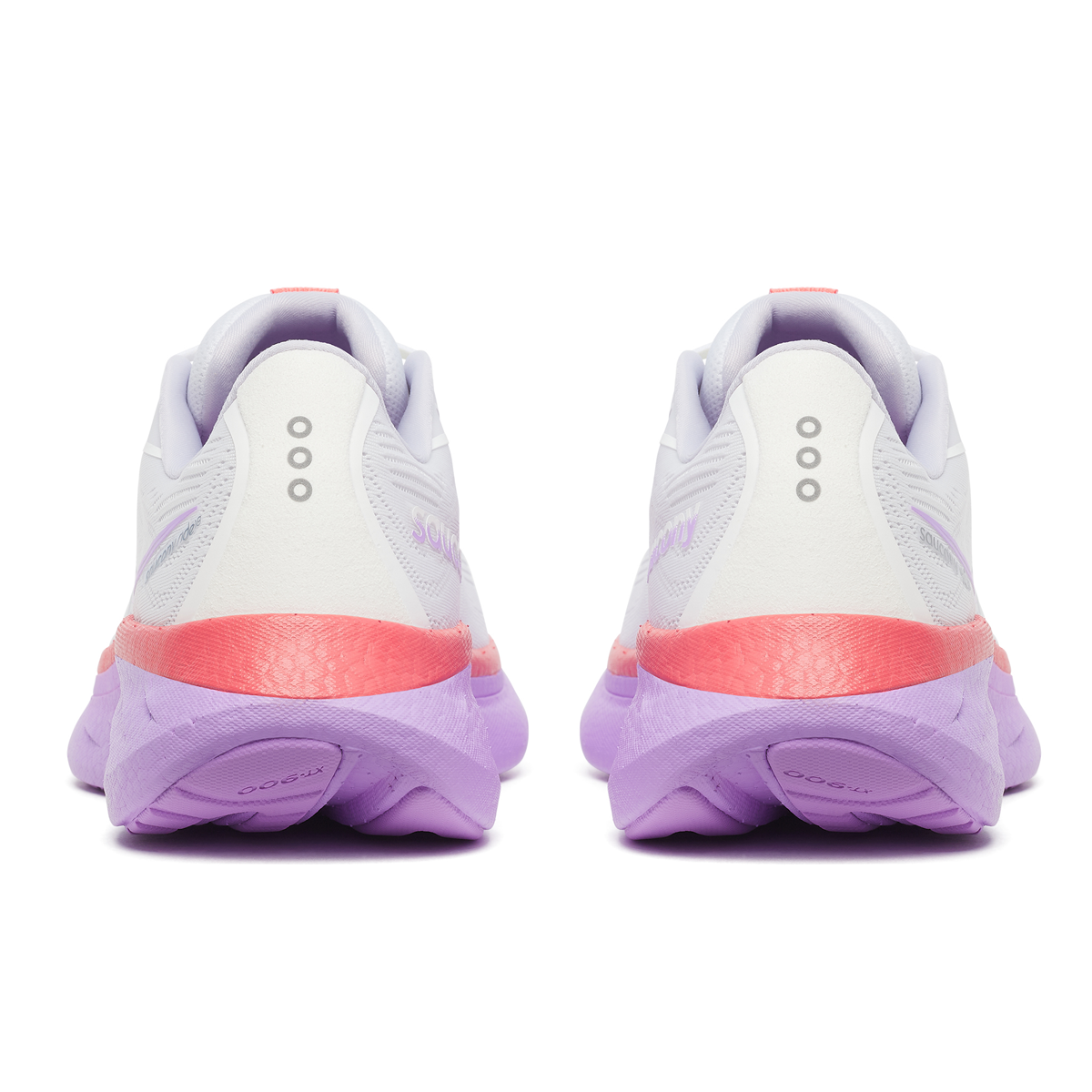 Saucony Ride 18 Running Shoes - Womens - White/Coral