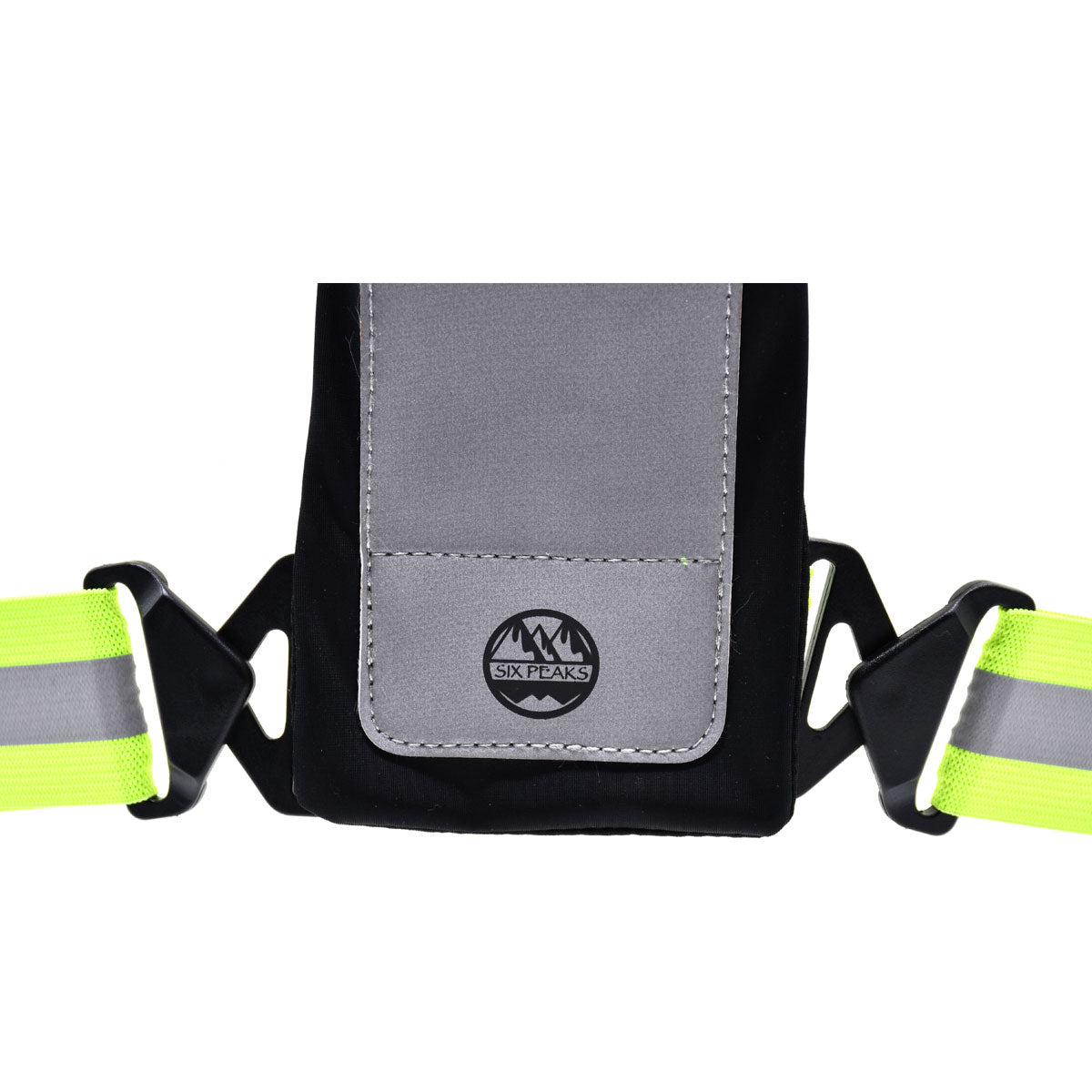 Six Peaks LED Reflective Vest with Phone Holder - Safety Yellow