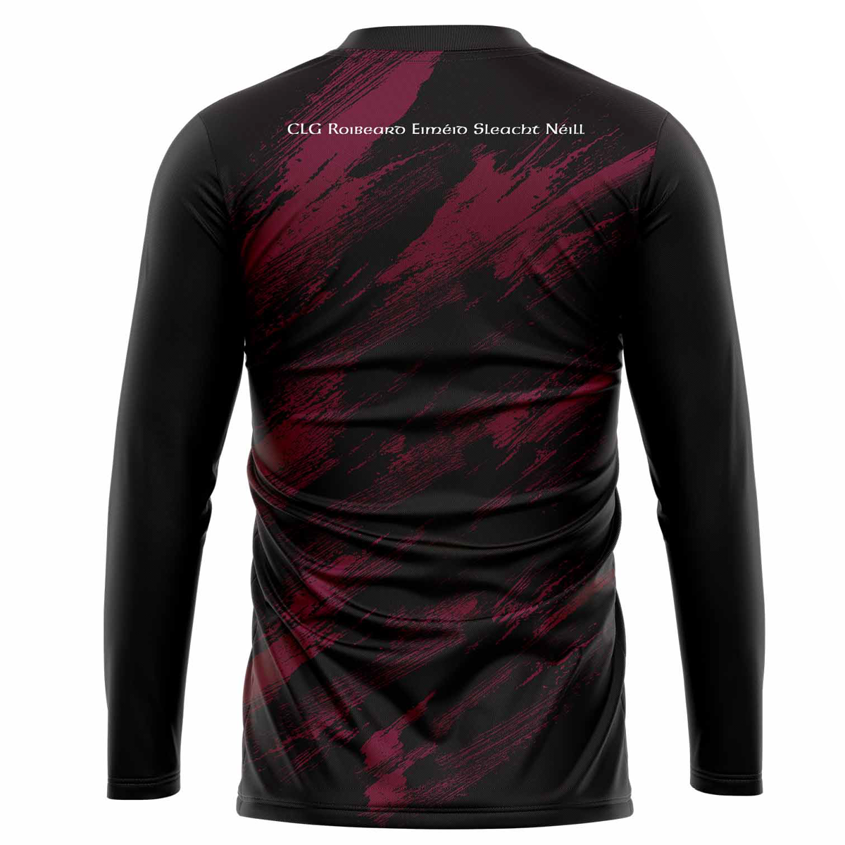 Mc Keever Slaughtneil GAC Long Sleeve Tech Top - Youth - Black/Maroon