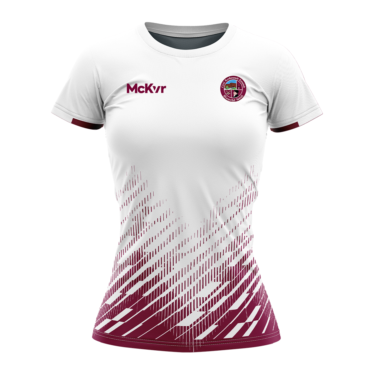 Mc Keever Slaughtneil GAC Training Jersey - Womens - White/Maroon